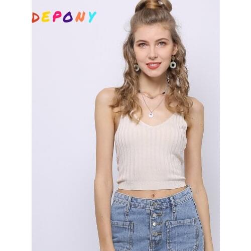 Женские укороченные топы Depony China At AliExpress