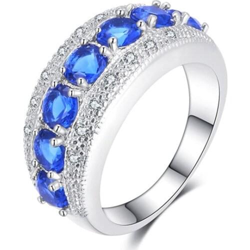 Europe and America Fashion Beautiful Cubic Zirconia Rings For Women Designer Luxury Wedding Party Bridal Ring Jewelry