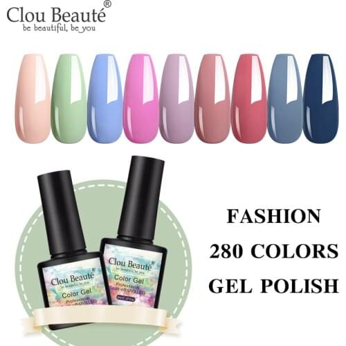 Clou Beaute 8ml Gel Polish Nail Base 280 Colors Nail Gel Polish vernis semi permanent UV Gel Nail Polish Gellak Nail Design