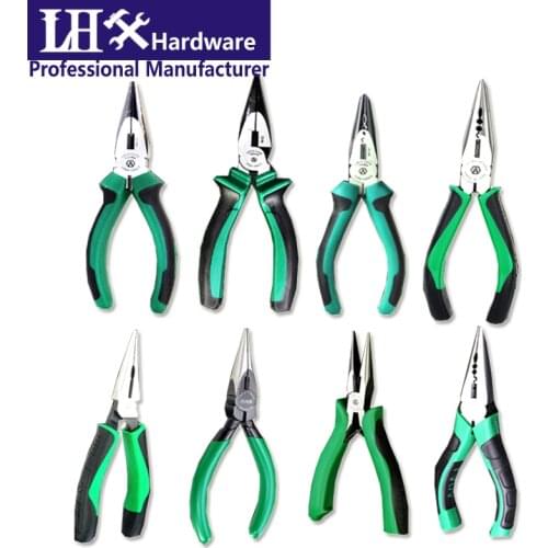 Needle Nose Pliers Wire Stripper Toothless Threaded Chromium Molybdenum Steel Chrome Vanadium Steel for Home Tool Set LHX XY63 a