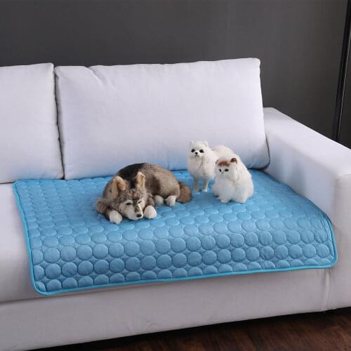 Pet mat summer cat and dog sofa pad pet supplies cool pad ice cold feeling nest pad summer dog cool pet pad cool sewing style