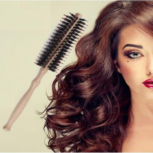 Bristle Hair Round Brush Roller Hair Care Curly Comb Scalp Massage Hairbrush