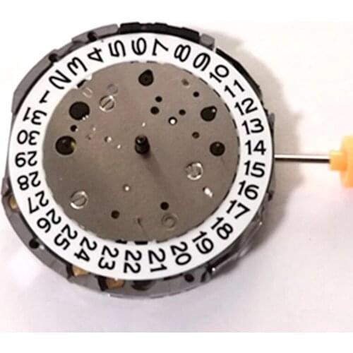 Quartz Watch Movement 6 Hands Date at 3 for MIYOTA JS26 Movement Single Calendar with Battery