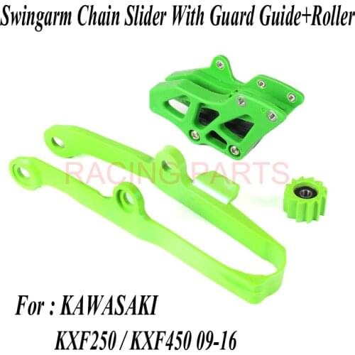 KXF Chain Slider Guard Guide+Roller Fit KX 250F 450F KX250F KX450F 2009-2018 Dirt Bike Off Road Motocross Motorcycle