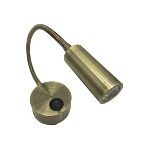 Marine Boat Yacht 2W LED BRONZE SWING ARM WALL LAMP