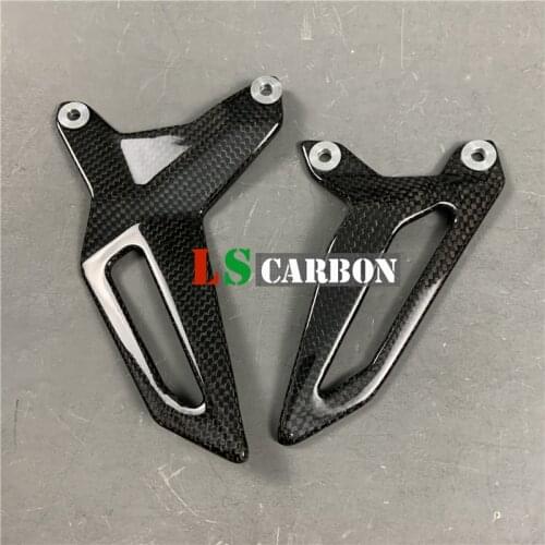 Motorcycle Heel Plates For Ducati Panigale 899 1199 1299 Full Carbon Fiber
