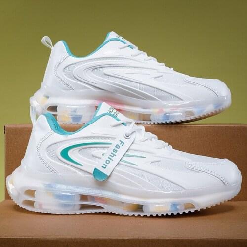 Spring New Style Men Shoes Thick Sole Casual Daddy Shoes Lace Up Boy Students Platform Sneakers Outdoor Walk Tennis Shoes