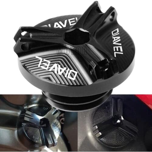 For Ducati Diavel/AMG/Carbon/Strada/XDIAVEL S 2012-2017 2013 2014 2015 2016 Motorcycle Engine Oil Cup Filler Oil Fill Plug Cover