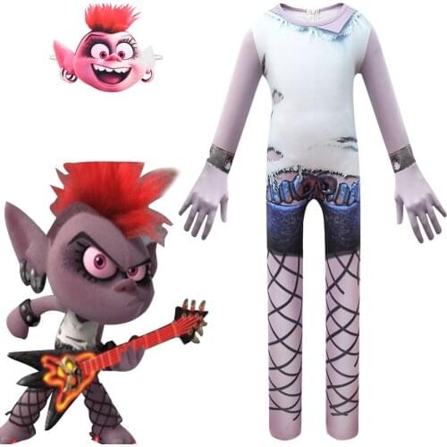 Toddler Clothes Fancy Trolls 2 Halloween Costumes boys Children Barb & Guy diamond cosplay Costumes for Kids Suit boys Xmas Set