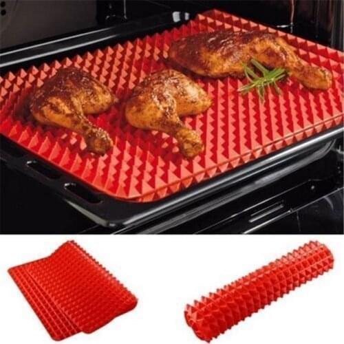 Pyramid Bakeware Nonstick Silicone Baking Mat Pad Heat Resistant BBQ Mat Oven Baking Tray Kitchen