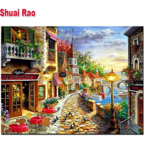 Full Diamond Embroidery Venice landscape 5D Diy Diamond Painting Cross Stitch Square/Round Diamond Mosaic Decor Home Art