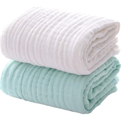 2Pack Baby Muslin Bath Towels Super Soft Cotton for Babys Delicate Skin Swaddle Blanket for Newborns Toddlers Boy Girl Baby Reg