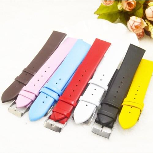 New Watch Bracelet Belt Woman Watchbands Leather Strap Watch Band 16mm 20mm Multicolor Watch Bands Pin Buckle Clasp