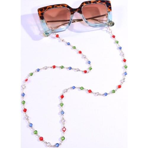 Luxury Crystal Sunglasses Glasses Chain for Womens Neck Lanyard Hangs Mask Strap Cadenas y Cordones Earphone Rope Holder
