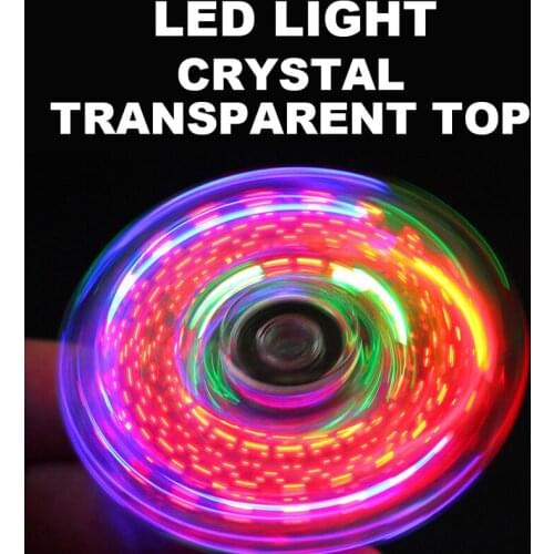 Fingertip Gyro Led Anti Stress Luminous Gyroscope Fidget Toys ABS Spinner Adult Children Relieves Stress Spinner Toys