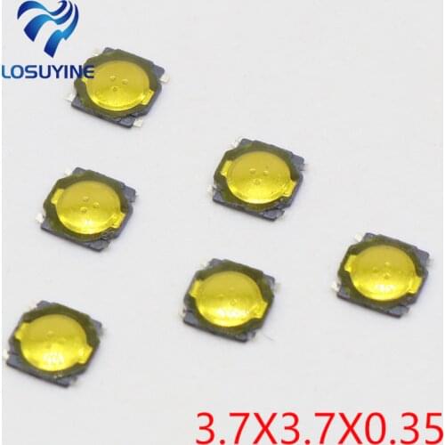 20pcs 3.7X3.7X0.35 SMD Tactile Tact Mini Push Button Switch Micro Switch Momentary SMD-4 20PCS/lot 3.7*3.7*0.35 4X4 4*4 TS-032D
