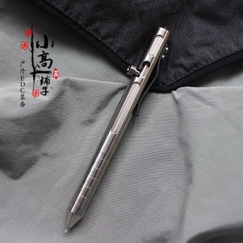 Titanium EDC Outdoor Alloy Gun Plug Pen Defense Pen The strong versionTactical Signature Pen Broken Window Pen Defense Tool