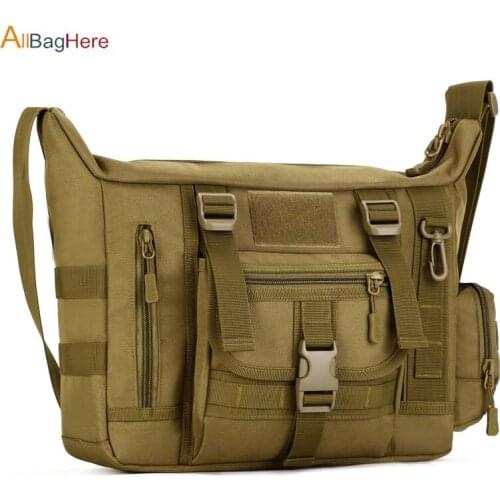 Outdoor Messenger Bag Military Tactical Sling Shoulder Bag Ultra-light Crossbody pack School 14" Laptop Ultra-light Tactics Bags