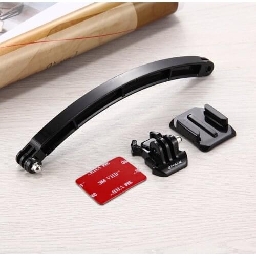 Outdoor Motorcycle Cycling Helmet Extension Arm Selfie stick Mount Kit For GoPro HERO 7 6 5 4 3 SJCAM Sports Camera Accessories