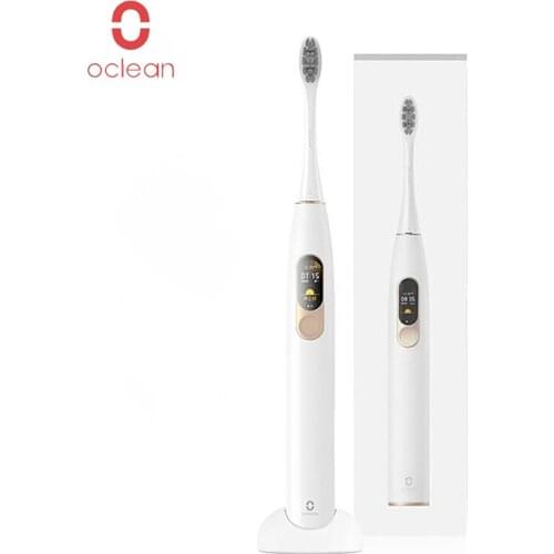 Global Version Oclean X Sonic Electric Toothbrush IPX7 Waterproof Color LCD Touch Screen Smart Tooth Brush Four Brush Modes