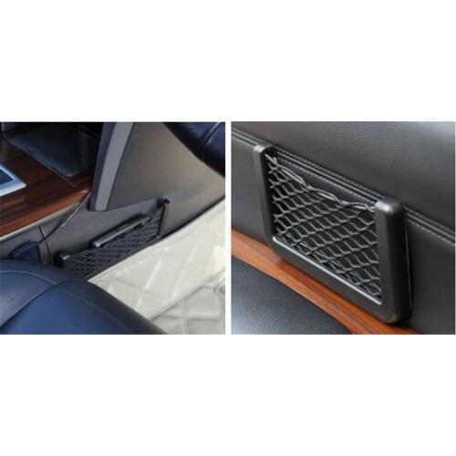 Universal Car Seat Side Back Storage Net Bag Phone Holder Pocket Organizer Stowing Tidying auto Auxiliary accessories