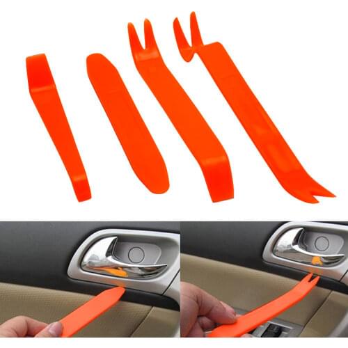 4Pcs/Set Universal Car Audio Disassembly Tool Portable Car Panel Removal Auto Radio Door Clip Trim Audio Refit Trim Removal Tool