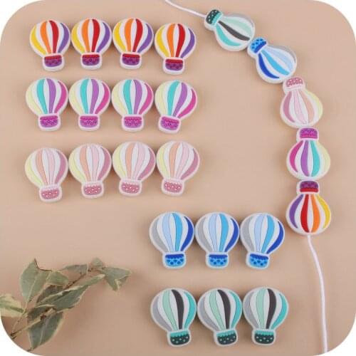 10pcs Silicone Teething Beads BPA Free Food Grade Silicone Teether Beads For Nursing Necklace Accessories Pacifier Chain Pendant