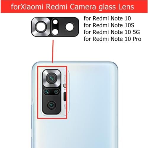 2pcs for Xiaomi Redmi Note 10 Pro Camera Glass Lens Back Rear Camera Lens with 3M Glue Replacement Repair Spare Parts