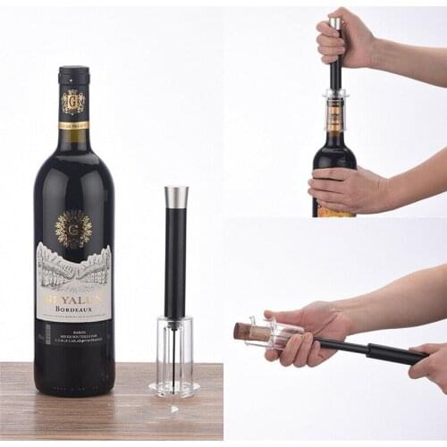 2019 Nieuwe Handige Licht Red Wine Bottle Cap Opener Cork Remover Luchtpomp Druk Corkscrew Tool