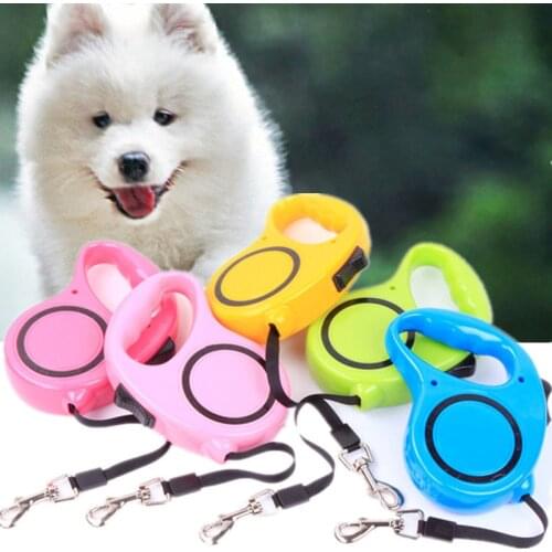 3m 5m Pet Retractable Leash Dog Collar Pet Harness Supplies Dogs Cats Extending Puppy Walking Leads Nylon Pet Leash