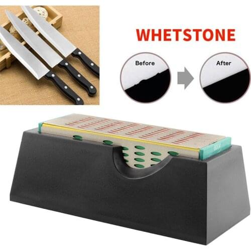 4-Sides Whetstone Diamond 4 Sides Sharpener Stone Sharpening Different Block Easy Use New Grit Tool Cutter Quick