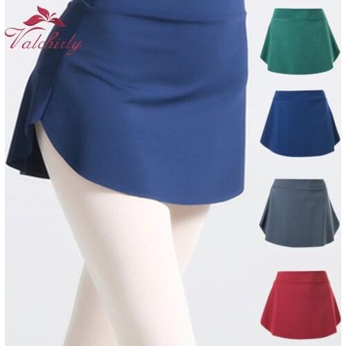 Adult Ballet Skirt Women Ballerina Bullet Point Skirt High Elastic Waist Ballet Dress Side Split Ballet Dance Wear