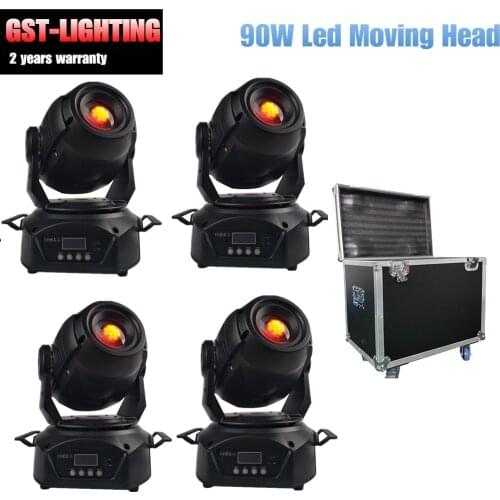 Fast dual flight case 4in1 flight case for 4pcs moving head light led 90w spot stage dj disco stage light