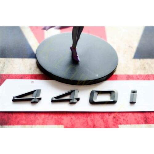 Emblem Badge Decal Trunk Rear ABS for BMW 4 Series 430i 435i 440i Matt Black Chrome Stylish Car Exterior Stickers