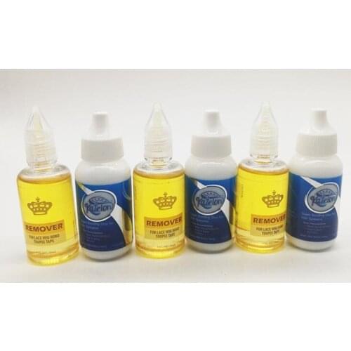 1.3 Oz 38 ml lace front wig glue Katelon super bonding glue with 1 bottle 1 Oz 30 ml yellow remover for wig glue