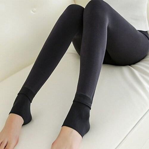 Newly Women Heat Fleece Winter Stretchy Leggings Warm Fleece Lined Slim Thermal Pants