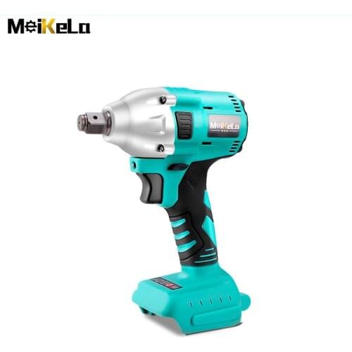 MeiKeLa Brushless Cordless Electric Impact Wrench Rechargeable 1/2 inch Wrench Power Tools Compatible for Makita 18V Battery