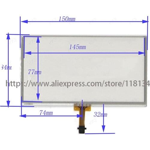 New LA061WQ1(TD)(02) 6.1 inch 8 Pin Touch Screen Panel Glass Digitizer Navigation for TOYOTA Prius Camry 4Runner Tacoma