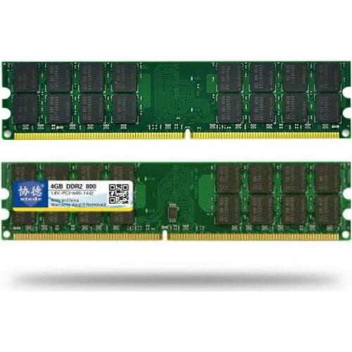 High quality Brand Xiede Original DDR2 800 / PC2 6400 4GB Desktop RAM Memory compatible with AMD MainBoard DDR 2 667 533 MHz