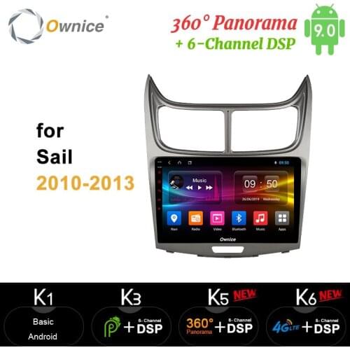 Ownice carplay 360 Panorama DSP Android9.0 64G ROM 4G RAM Car DVD Video Player 4G LTE SPDIF For Chevrolet Sail 2010 2011 - 2013