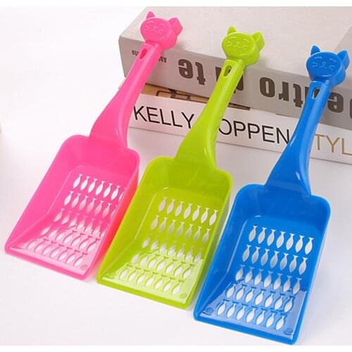Portable Cat Litter Dog Food Shovel Plastic Scoop Cleaning Tool Pet Supplies