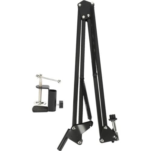 Pro Desktop Microphone Suspension Scissor Arm Microphone Stand Table Mounting Clamp for Samson Blue Yeti Snowball
