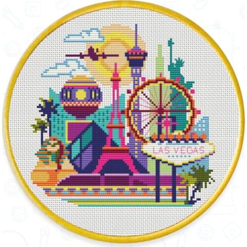 Birds and Peach Blossoms and Birds Counted Cross Stitch Kit Cross stitch RS cotton with cross stitch Color city Las Vegas