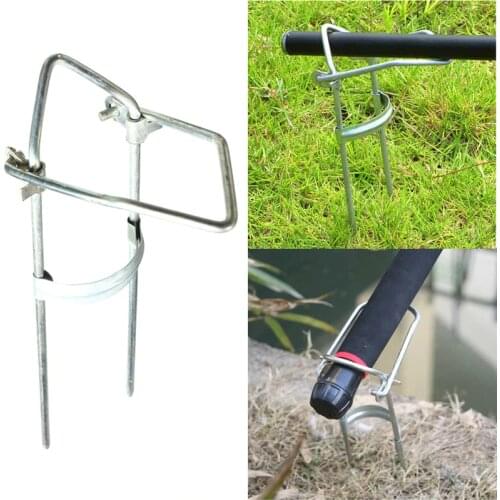 B2 Adjustable Bracket Fishing Rod Pole Stand Holder Fishing Tool For Ocean River Pond Fishing Ease To Carry