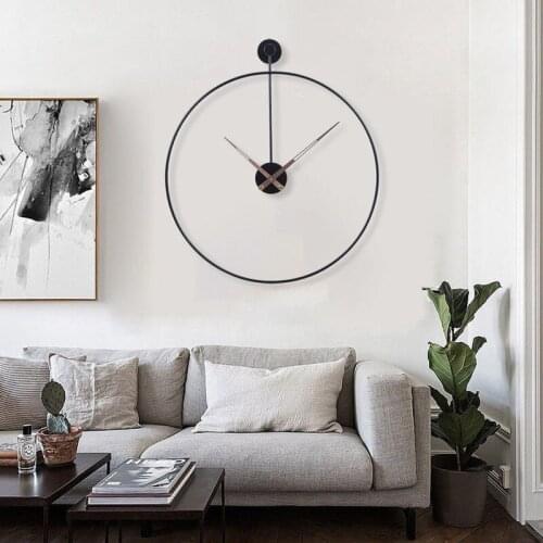 Luxury Iron Wall Clock Wall Decorations Living Room Europe America Minimalist Wall Stickers Home Decor Living Room