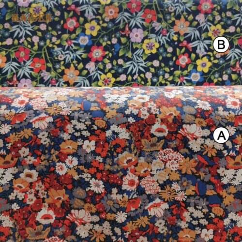 Floral Series Printed Twill Fabrics Cloth For DIY Sewing Baby&Child Quilting Bedsheet Clothes Skirt Textile Material Half Meter
