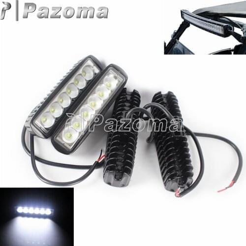 12V Universal UTV 2"LED Light Bar Single Row Projector Light W/Bracket Installation Kit For Polaris RZR Kubota RTV Accessories