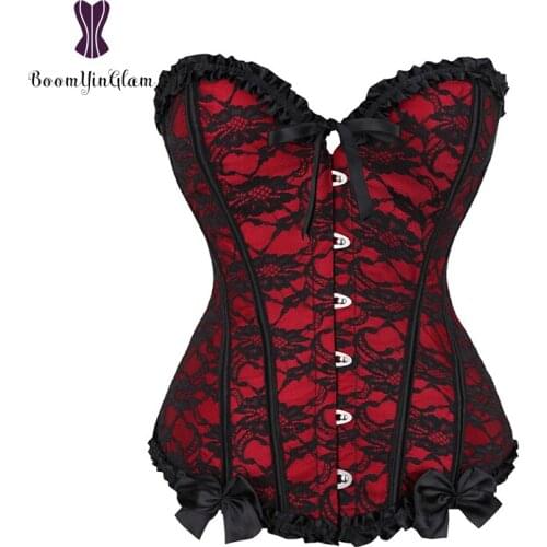 Court Style Plus Size Slimming Body Shapewear Pleated Corselet Sexy Lingerie Women Bustiers Lace Up Corset 805
