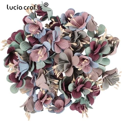 10pcs 4cm Artificial Flowers Silk Fake Flower Head For DIY Wedding Party Decorations Floral Wreath Scrapbook Craft B1002