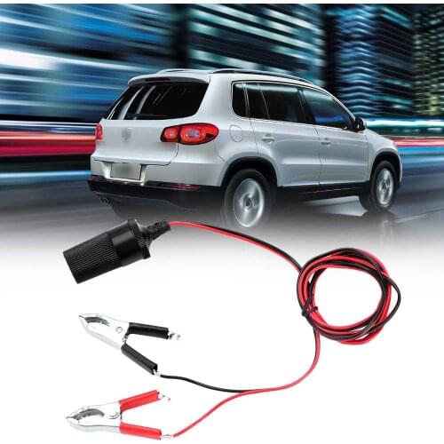 12V 15A Batteries Socket Plug Cigarette Lighter Power Socket Adaptor Car Battery Terminal Clamp Clip Car Accessories
